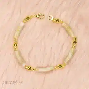 Pale Jade Tubes Bracelet