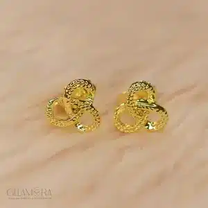 Argollas Gold Stud Earrings