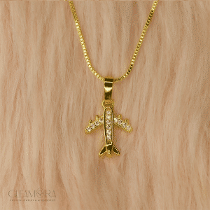 Airplane Pendant Necklace