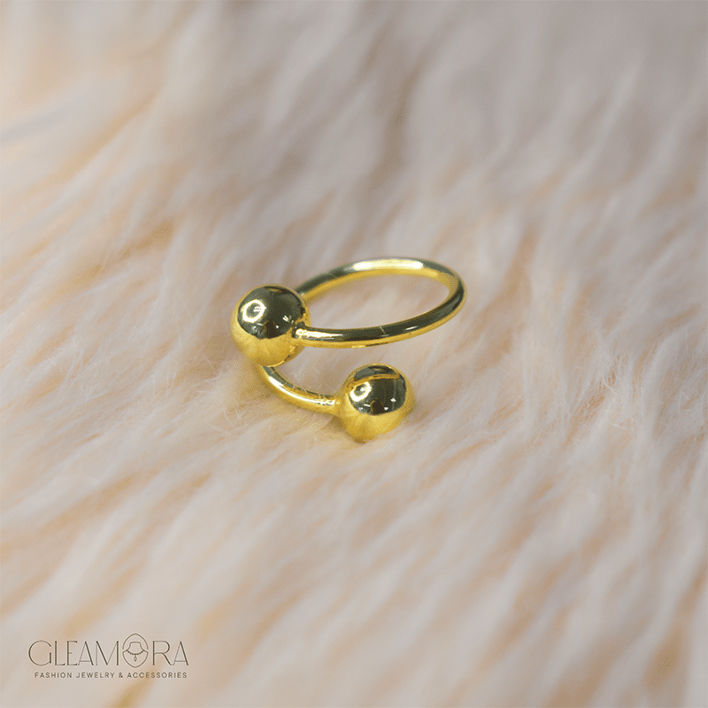 Cross Ball Sphere Ring